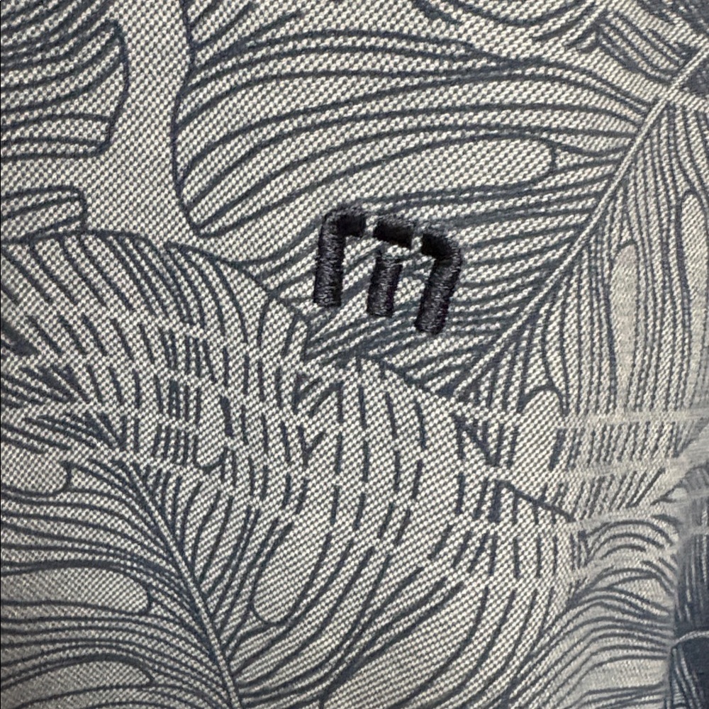 Travis Mathew Navy Leaf Print Polo - Picture 2 of 5